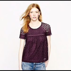 Jcrew eyelet top